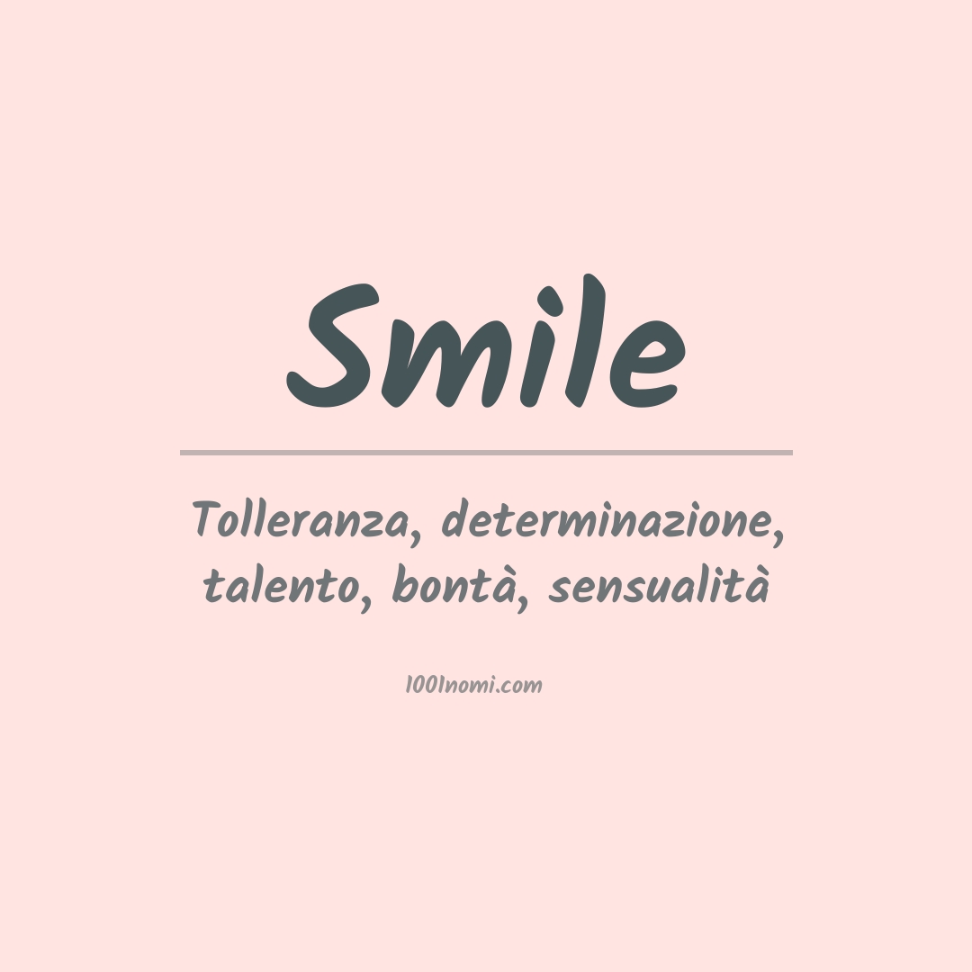 Significato del nome Smile