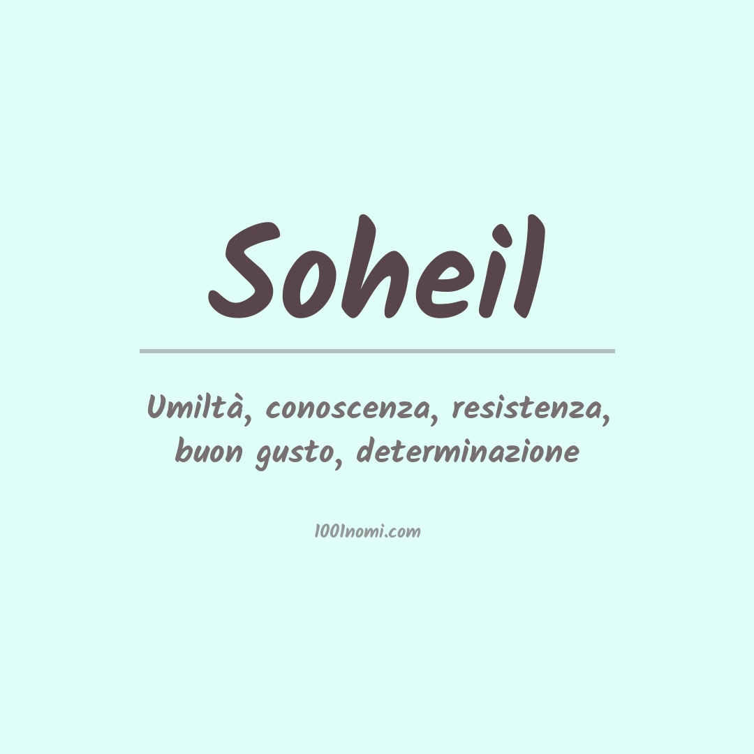 Significato del nome Soheil Significato del nome Soheil