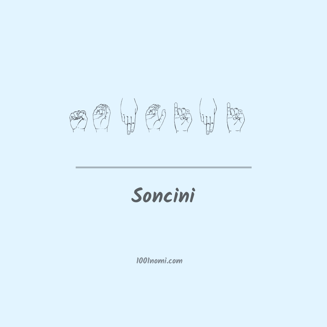 Soncini nella lingua dei segni