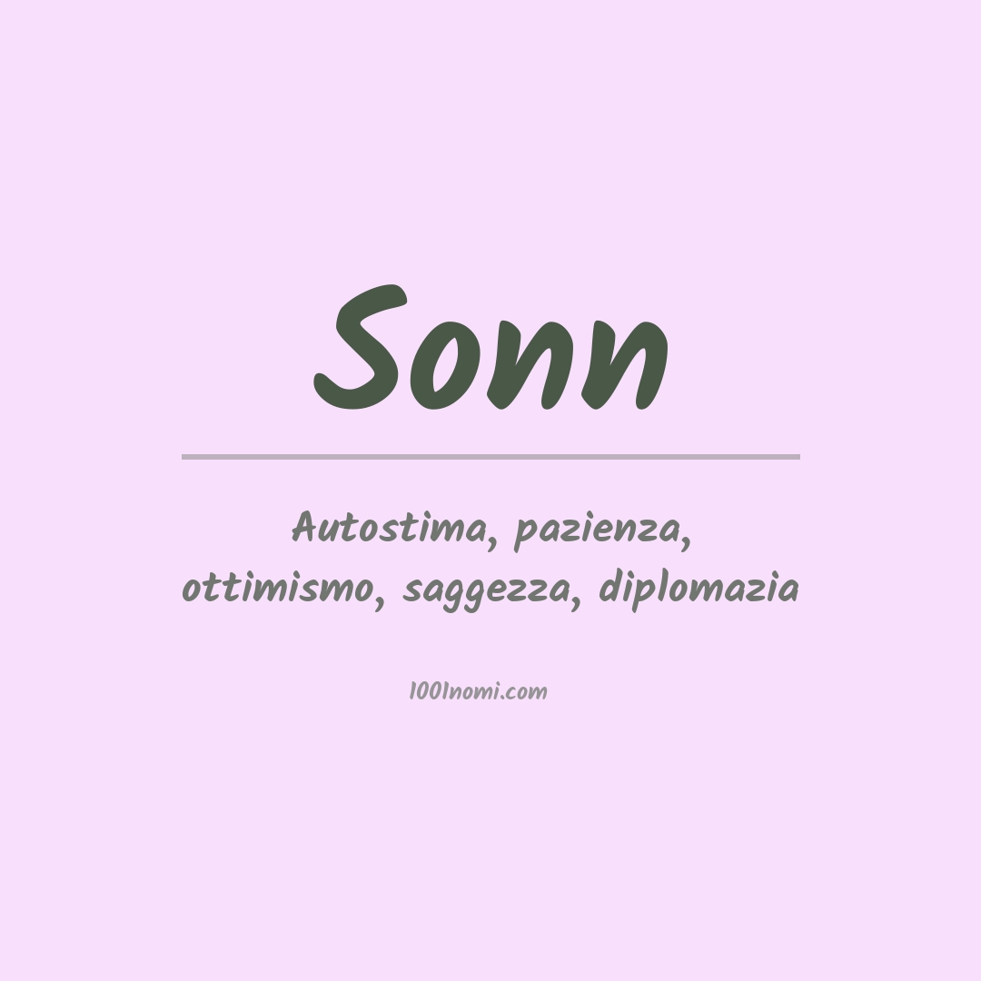 Significato del nome Sonn