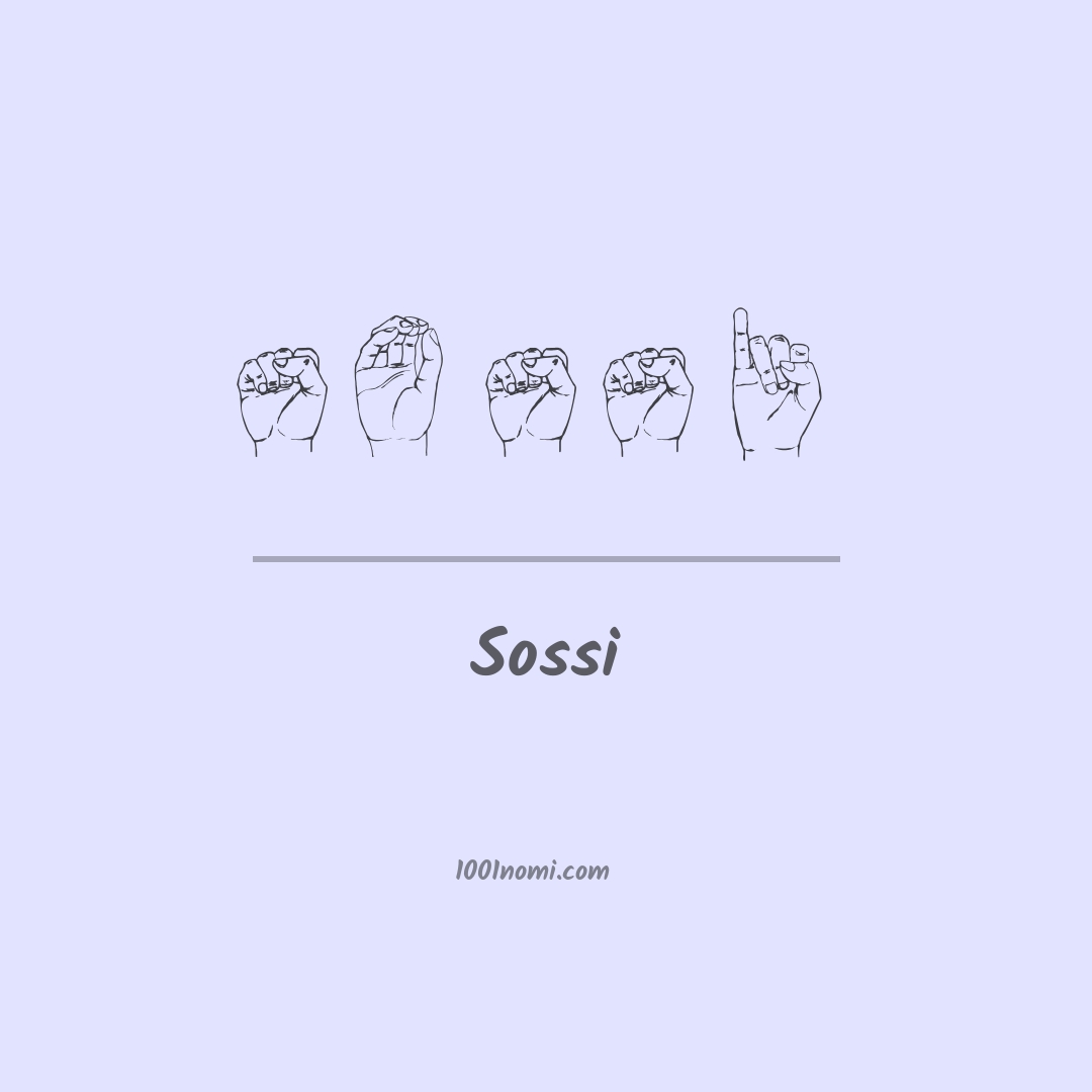 Sossi nella lingua dei segni