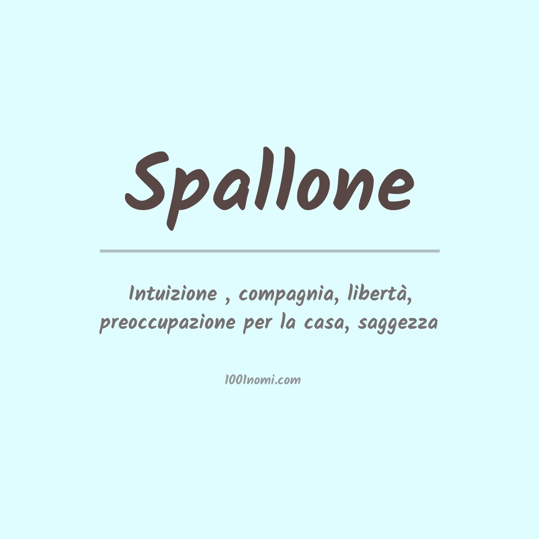 Significato del nome Spallone