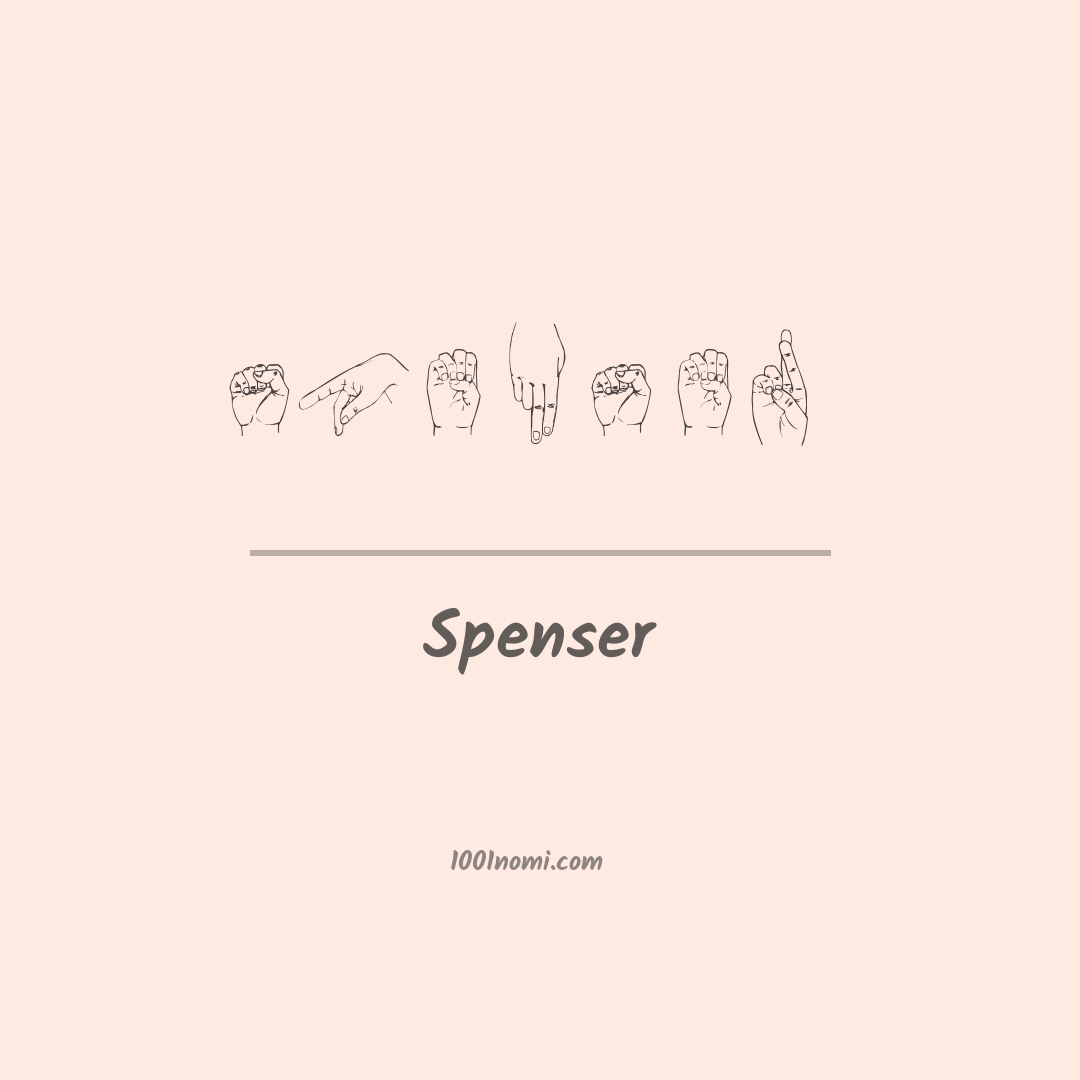 Spenser nella lingua dei segni Spenser nella lingua dei segni