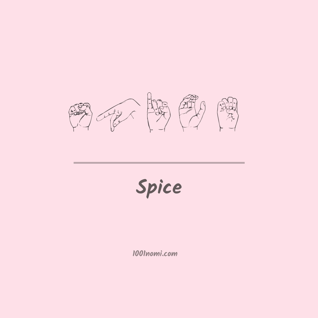 Spice nella lingua dei segni