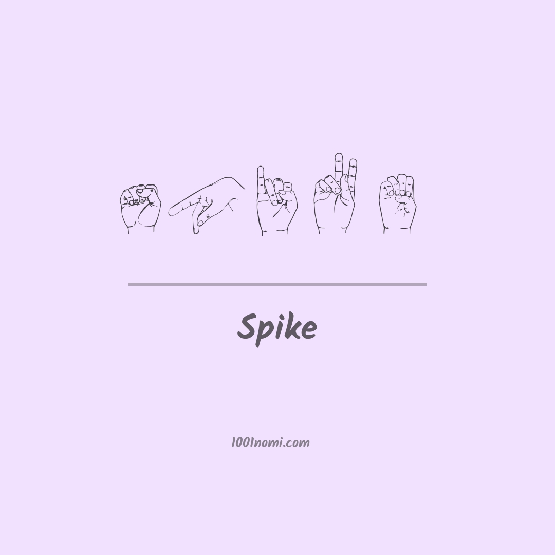 Spike nella lingua dei segni