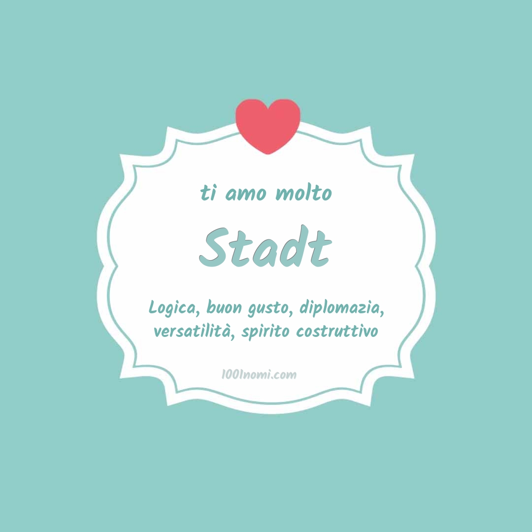 ti amo molto Stadt Ti amo molto Stadt