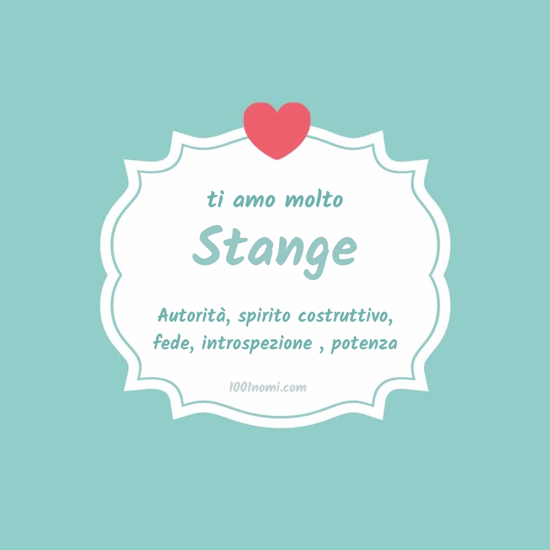 ti amo molto Stange Ti amo molto Stange