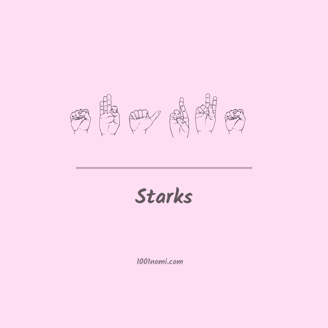 Starks nella lingua dei segni
