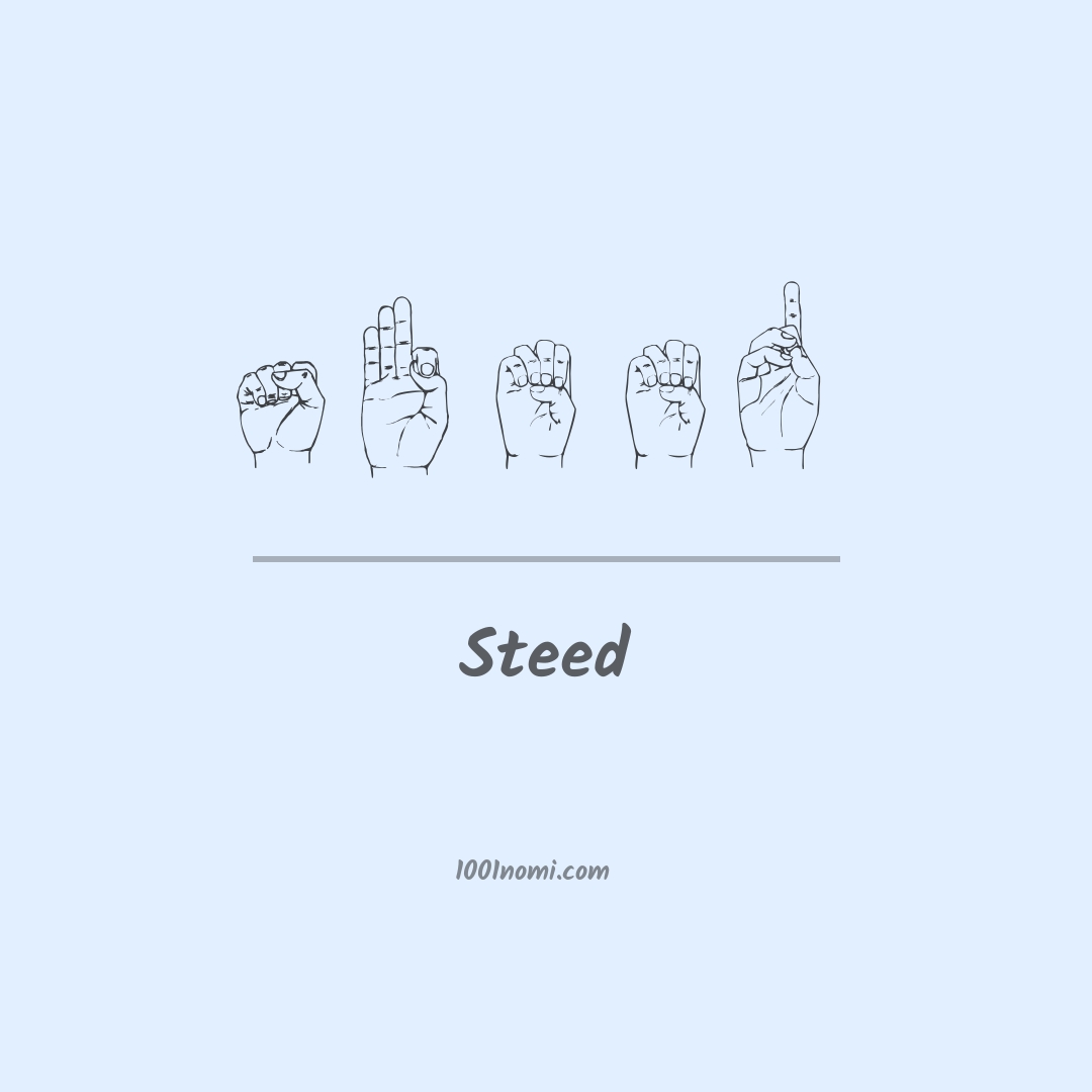 Steed nella lingua dei segni Steed nella lingua dei segni