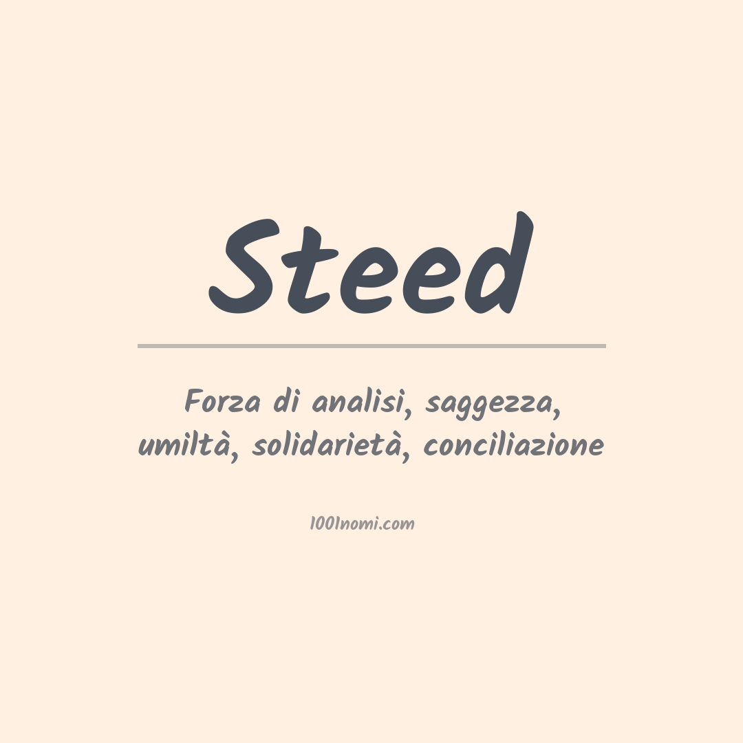 Significato del nome Steed Significato del nome Steed