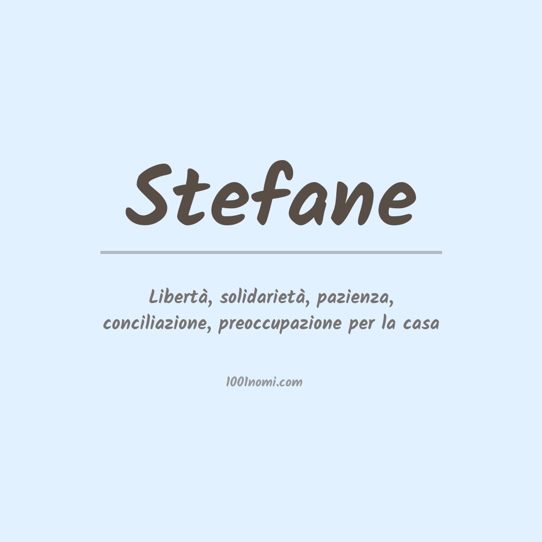 Significato del nome Stefane