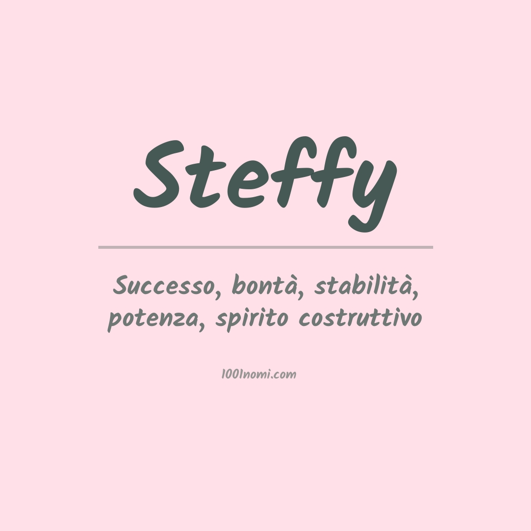 Significato del nome Steffy Significato del nome Steffy
