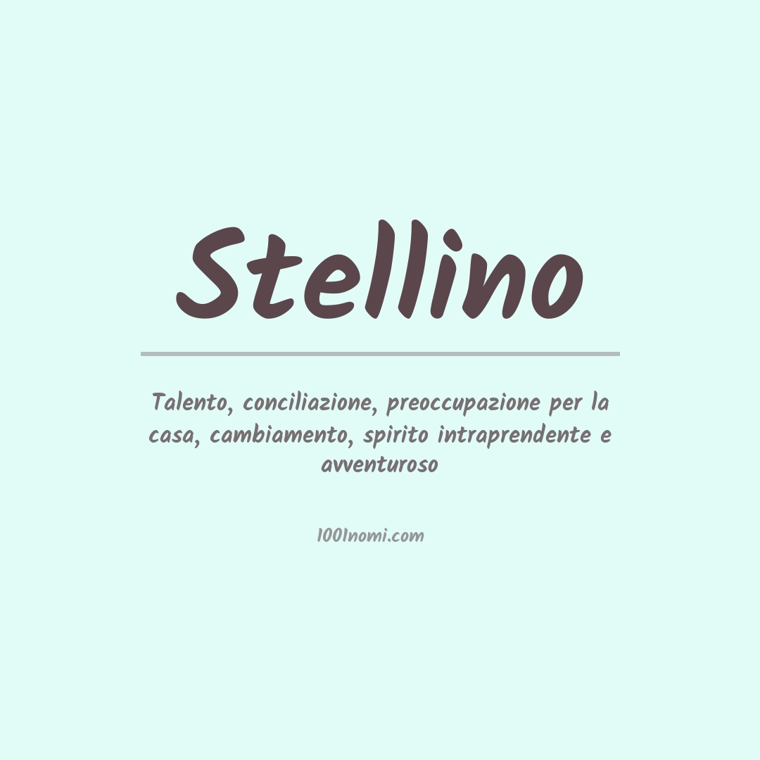 Significato del nome Stellino Significato del nome Stellino