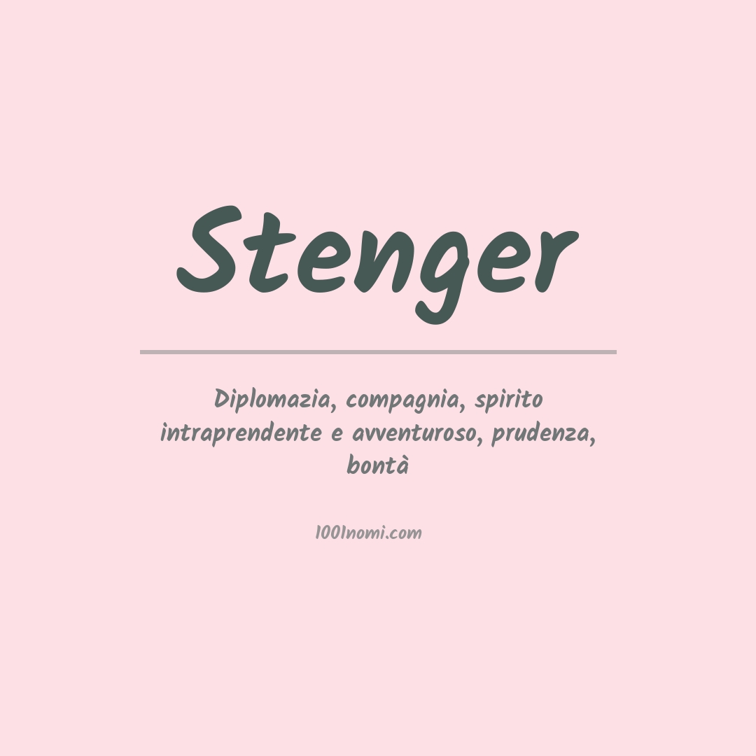 Significato del nome Stenger