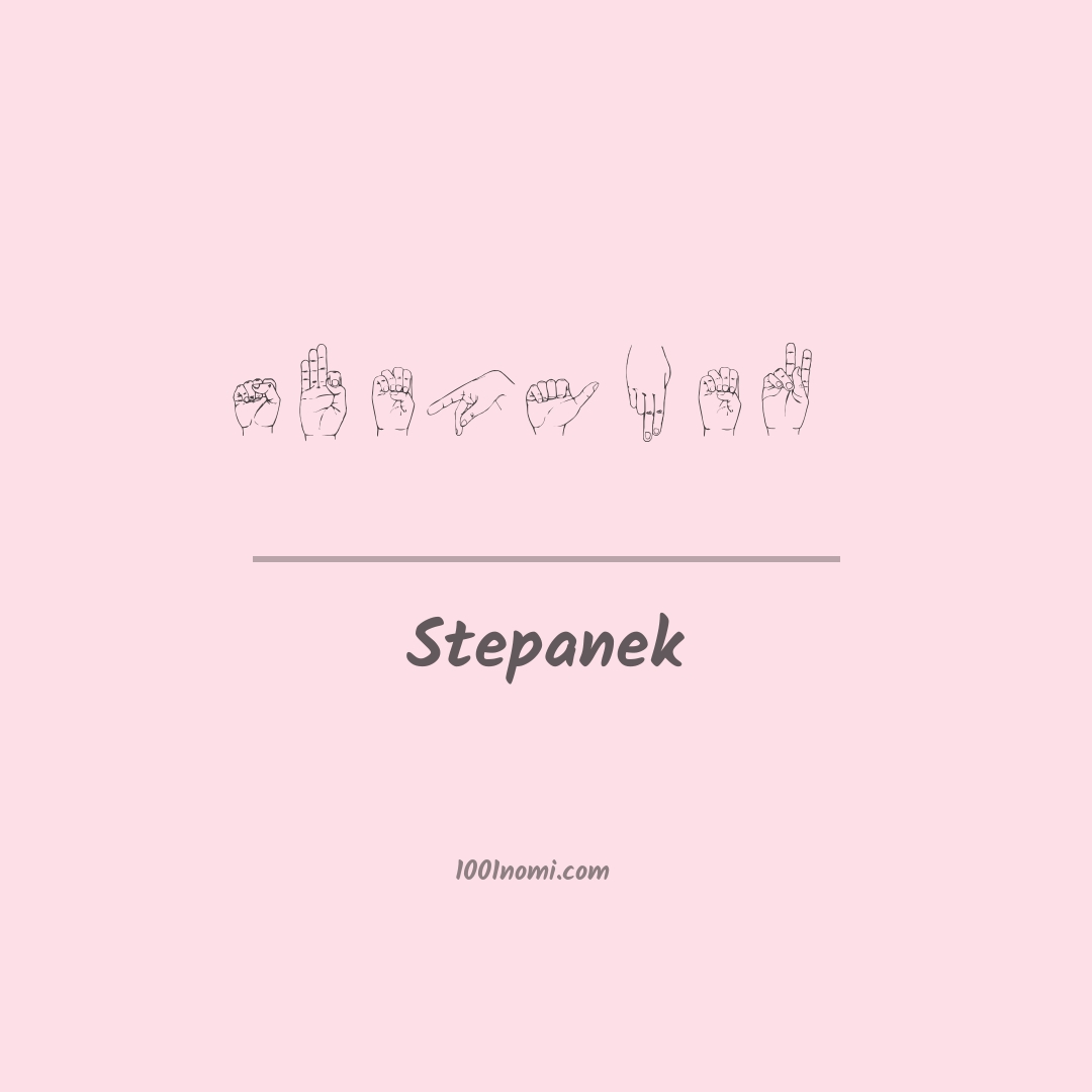 Stepanek nella lingua dei segni