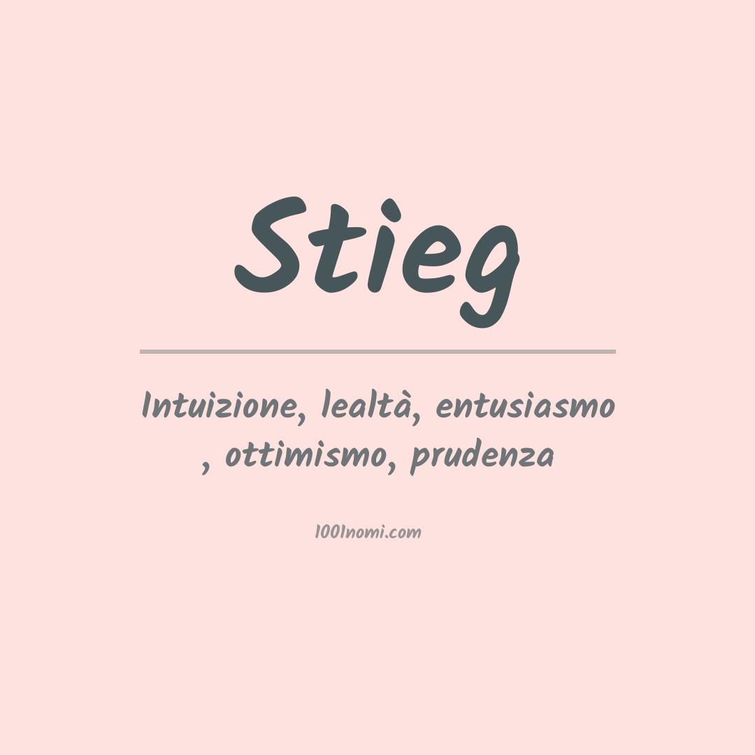 Significato del nome Stieg