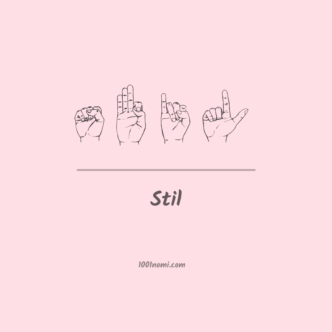 Stil nella lingua dei segni