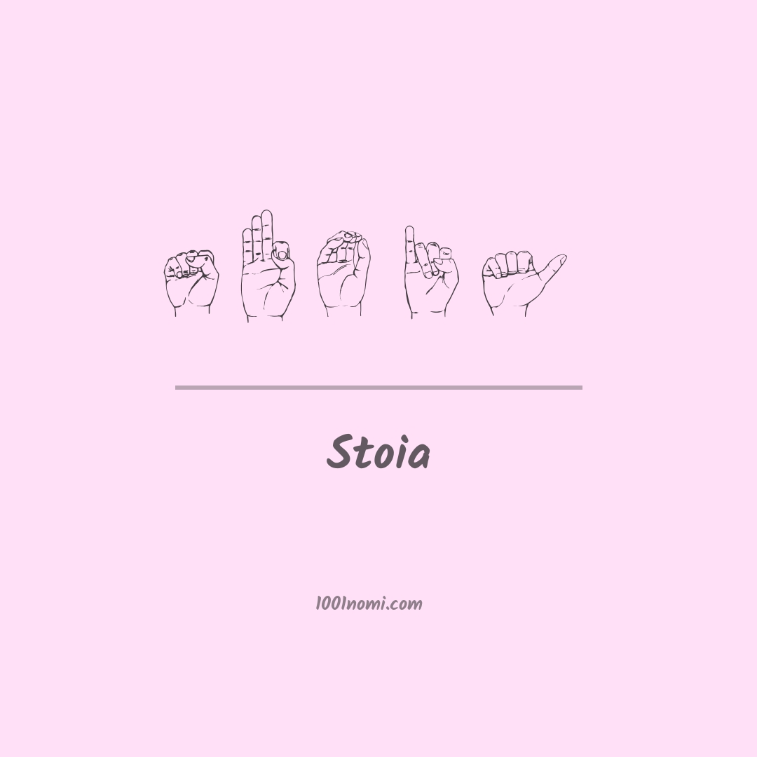 Stoia nella lingua dei segni Stoia nella lingua dei segni