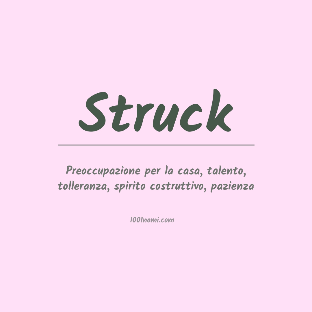 Significato del nome Struck