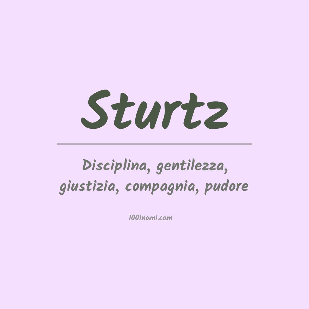 Significato del nome Sturtz