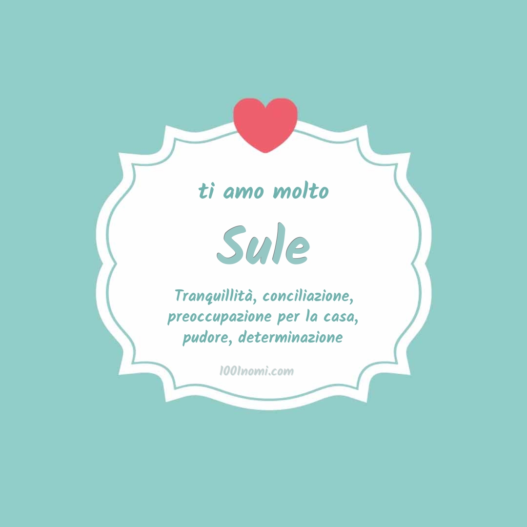 Ti amo molto Sule