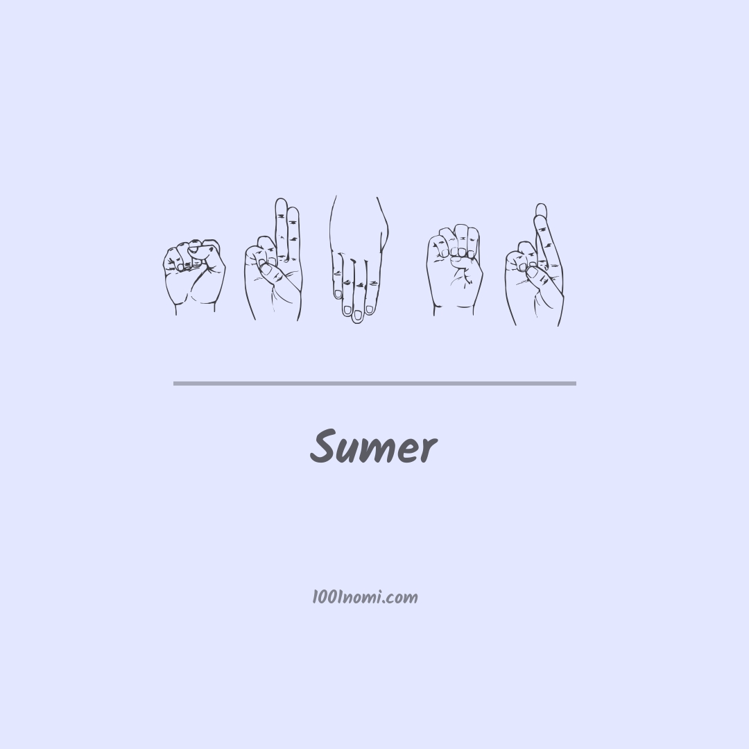 Sumer nella lingua dei segni Sumer nella lingua dei segni