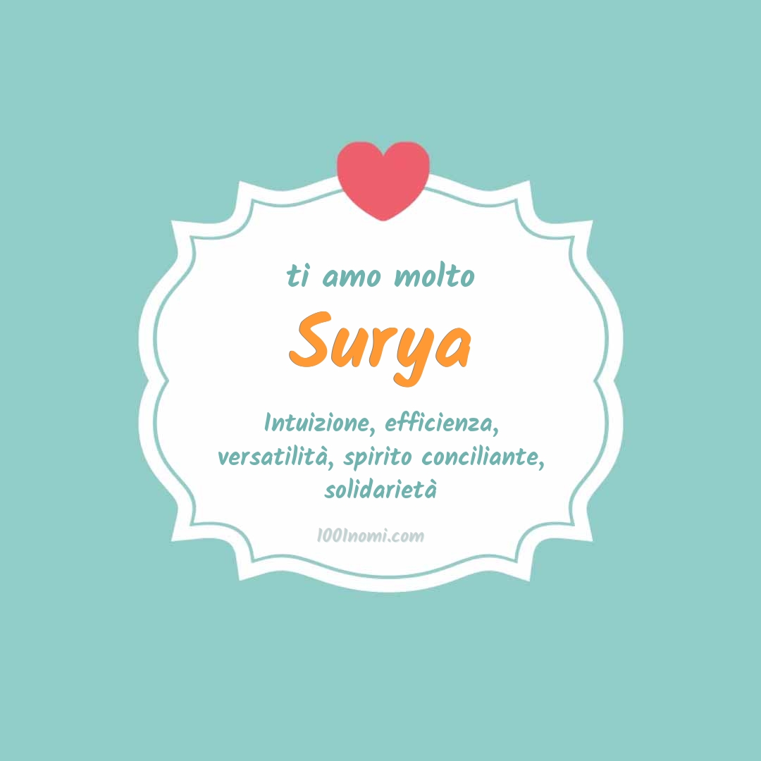 Ti amo molto Surya