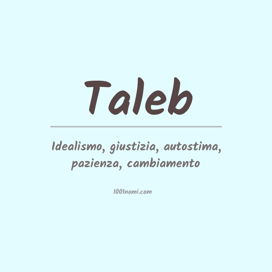 Significato del nome Taleb