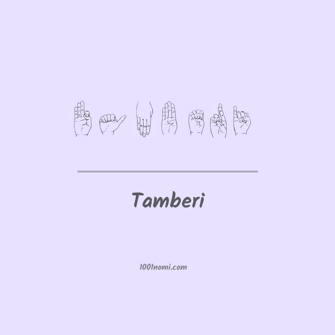 Tamberi nella lingua dei segni