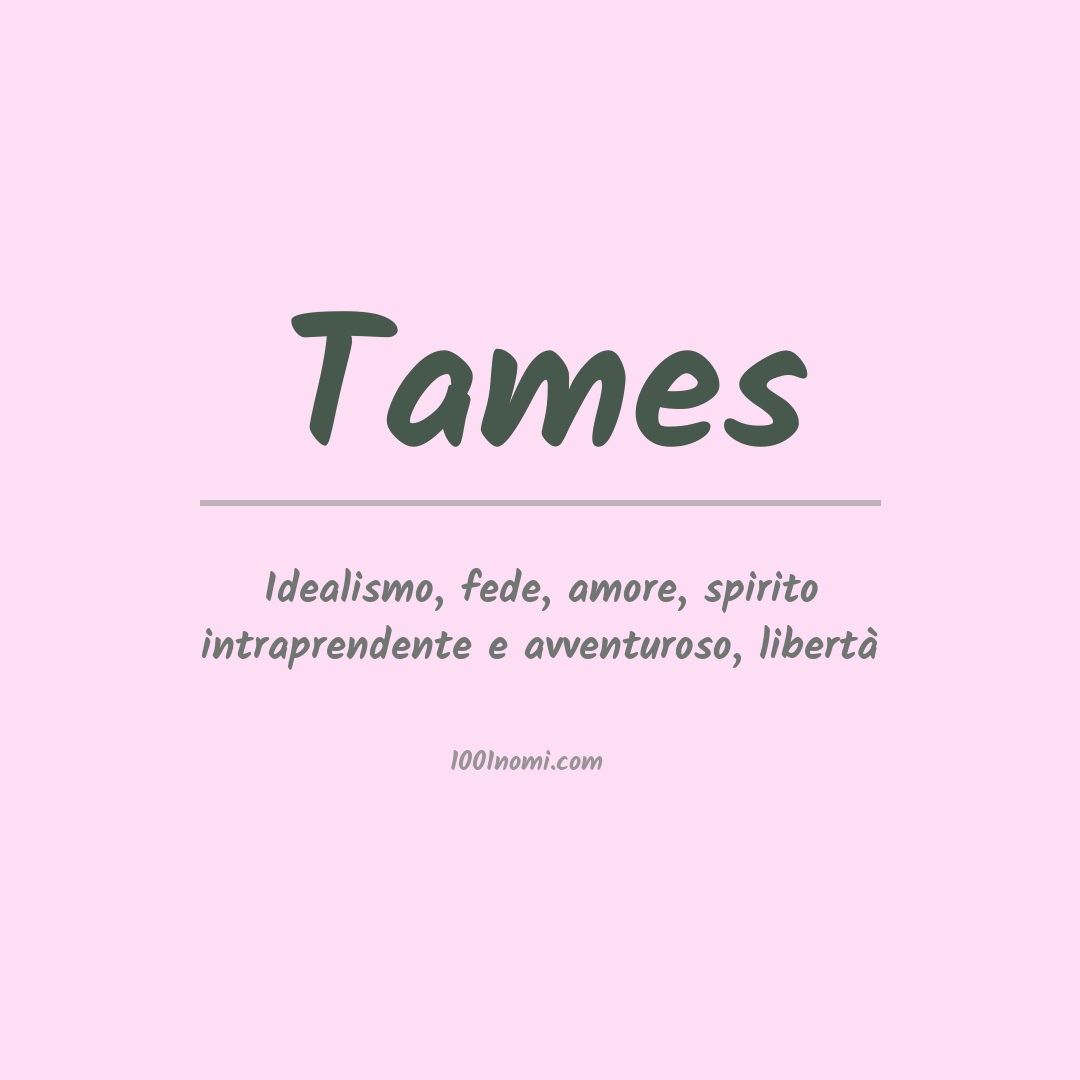 Significato del nome Tames Significato del nome Tames