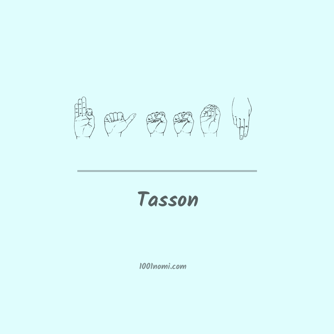 Tasson nella lingua dei segni