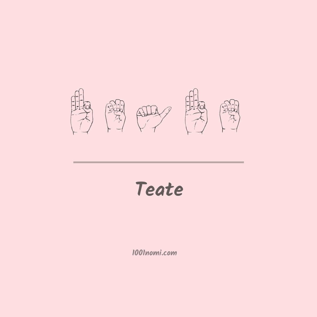 Teate nella lingua dei segni Teate nella lingua dei segni