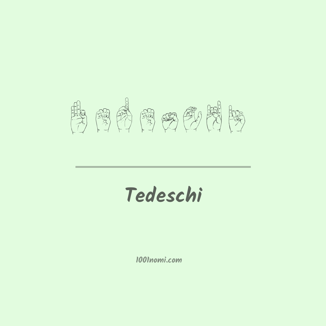 Tedeschi nella lingua dei segni Tedeschi nella lingua dei segni