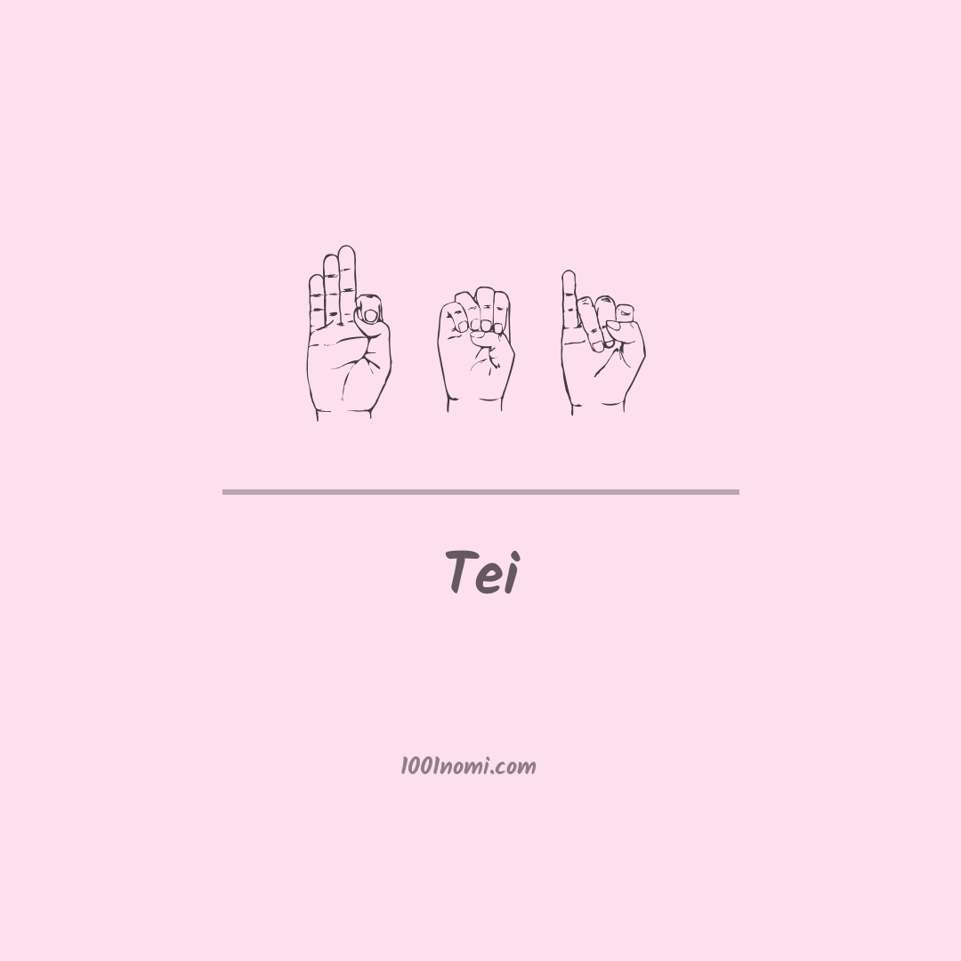 Tei nella lingua dei segni Tei nella lingua dei segni