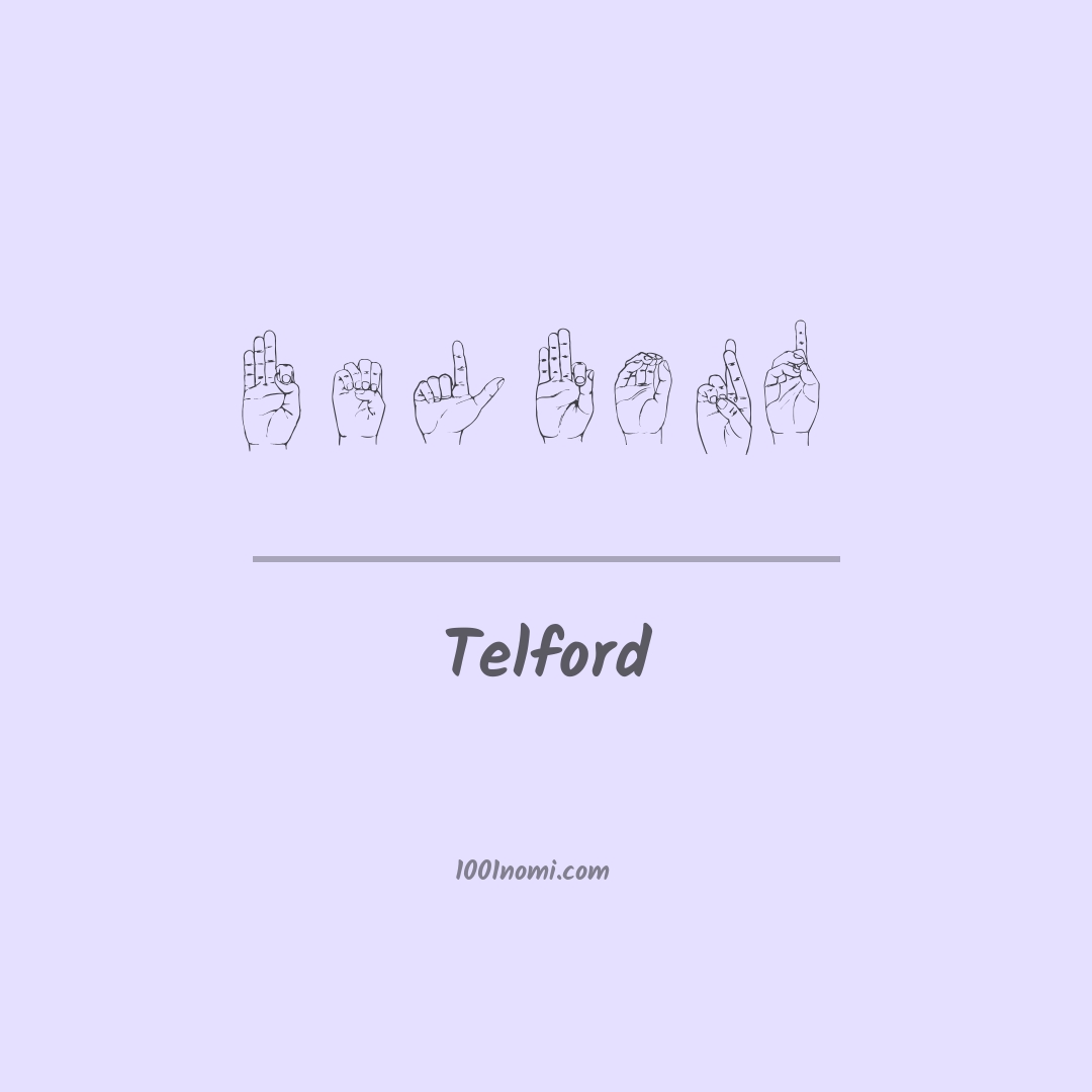 Telford nella lingua dei segni