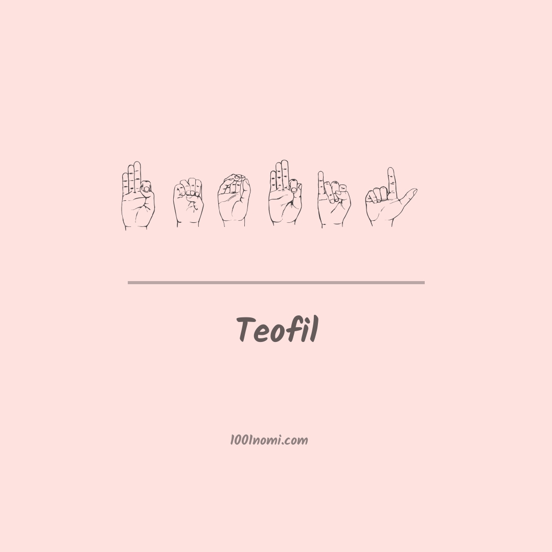 Teofil nella lingua dei segni