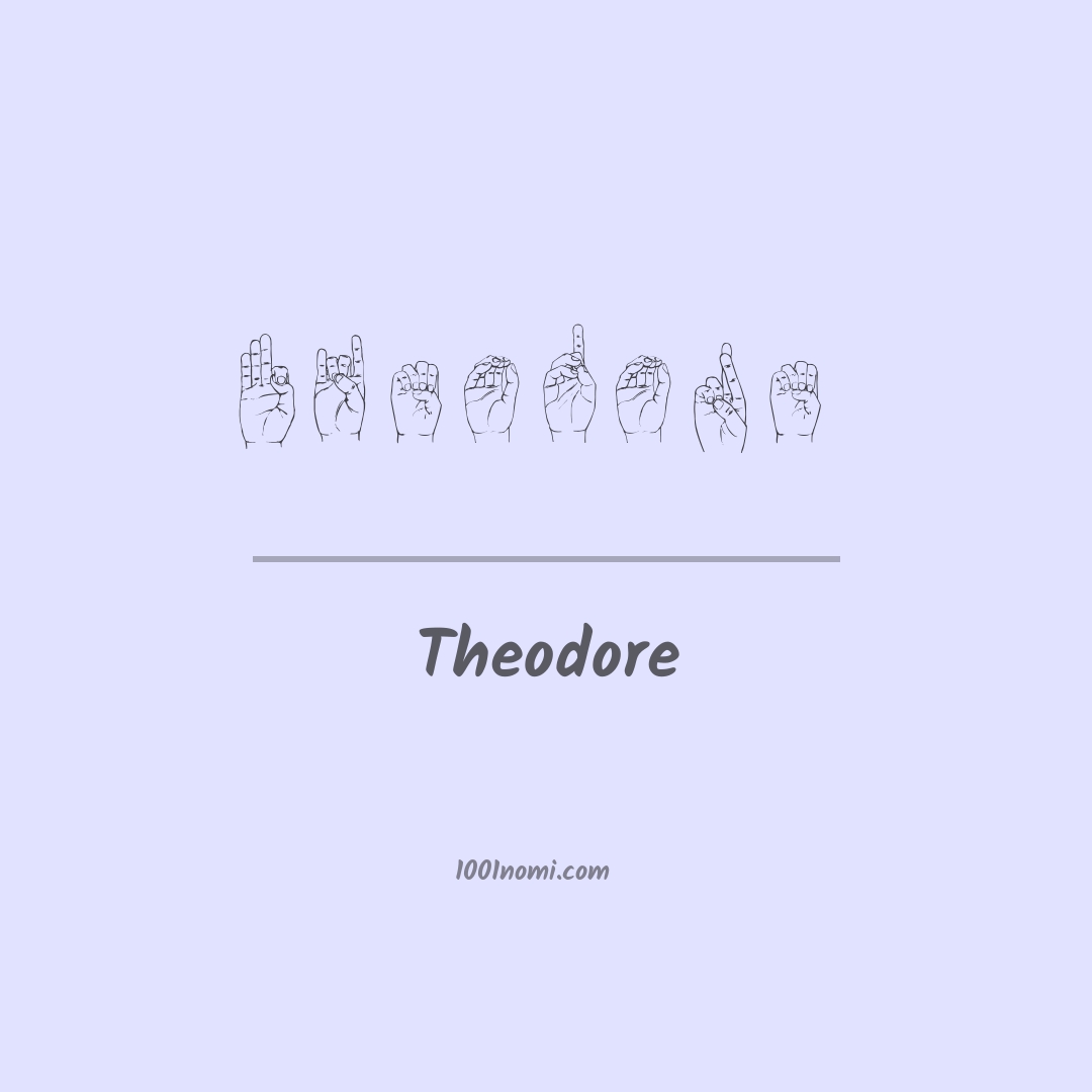 Theodore nella lingua dei segni