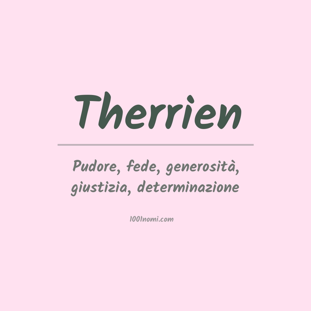 Significato del nome Therrien