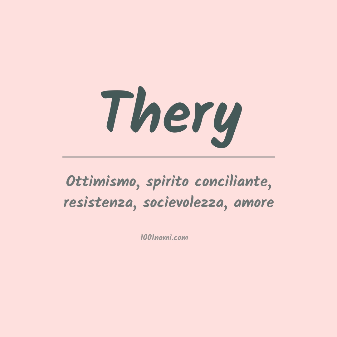 Significato del nome Thery