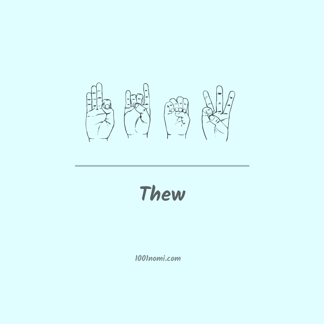 Thew nella lingua dei segni