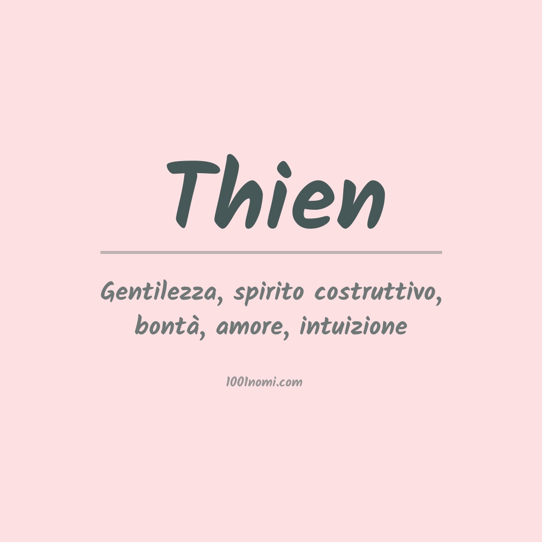 Significato del nome Thien