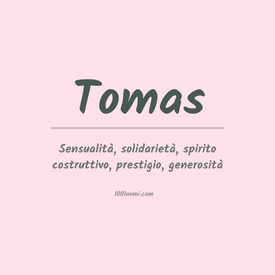 Significato del nome Tomas