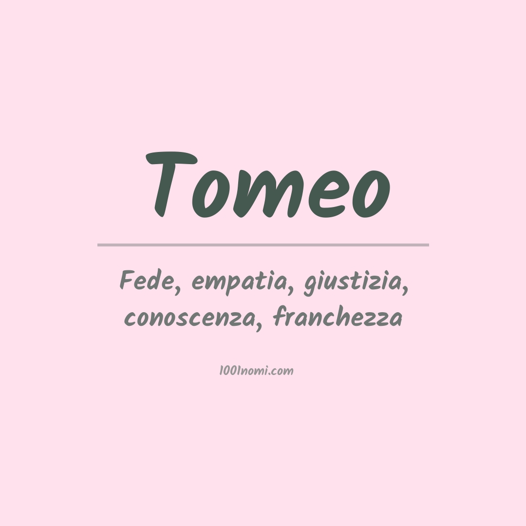 Significato del nome Tomeo