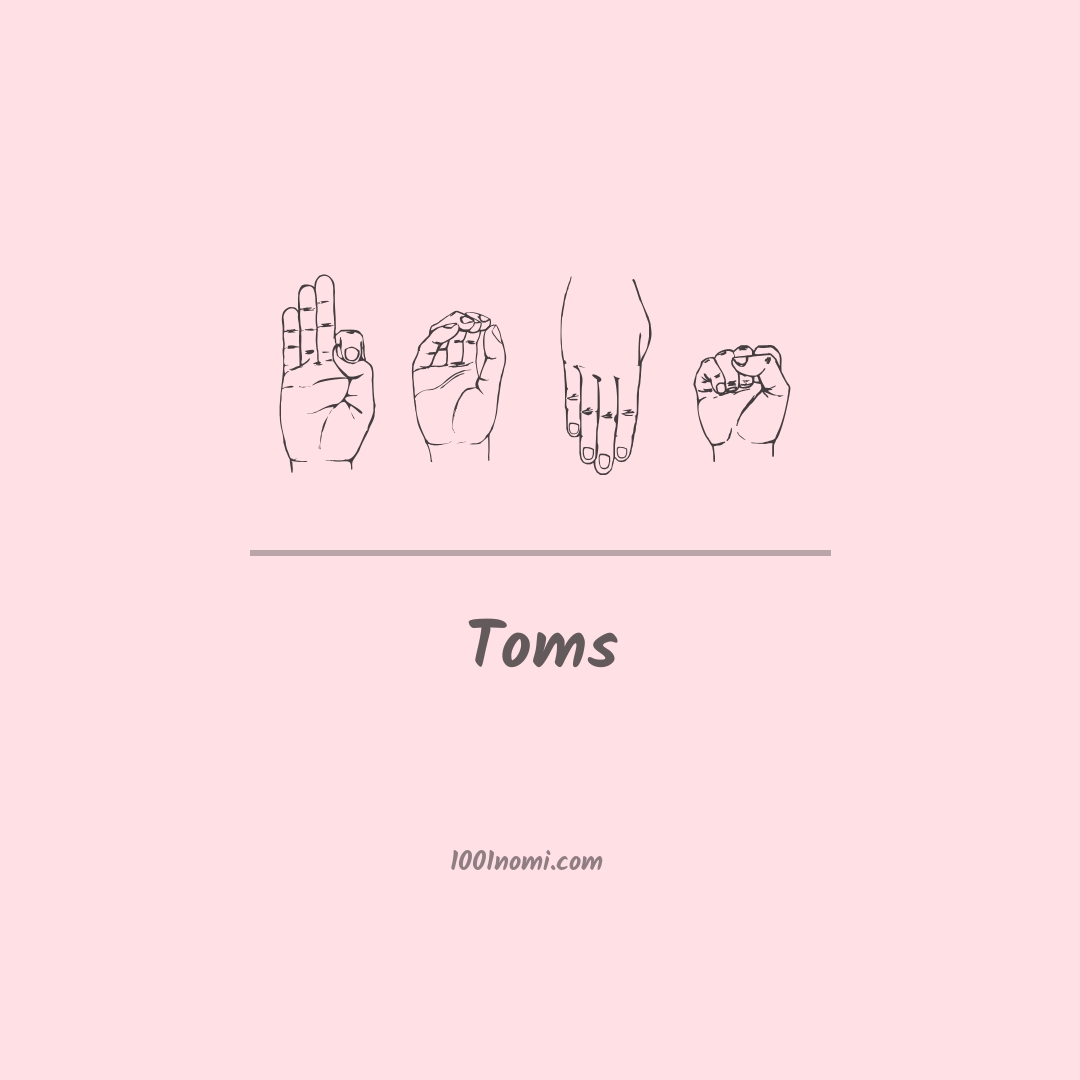Toms nella lingua dei segni