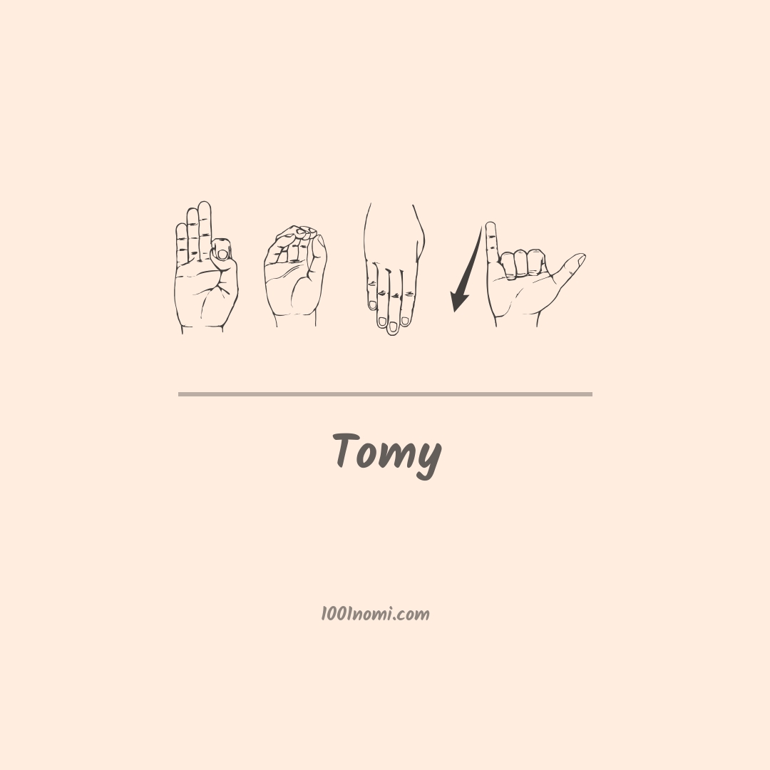 Tomy nella lingua dei segni Tomy nella lingua dei segni