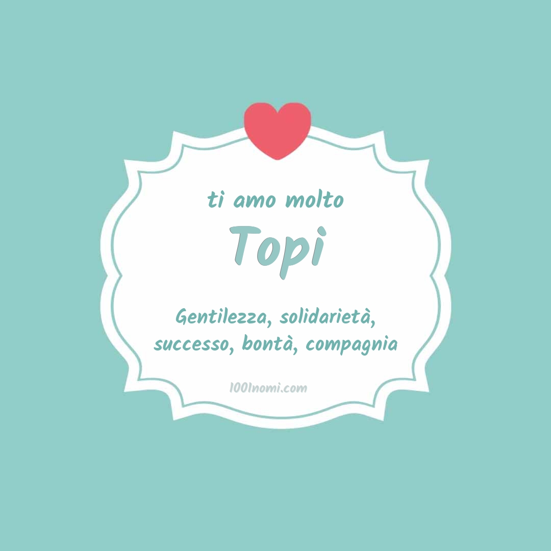 ti amo molto Topi Ti amo molto Topi