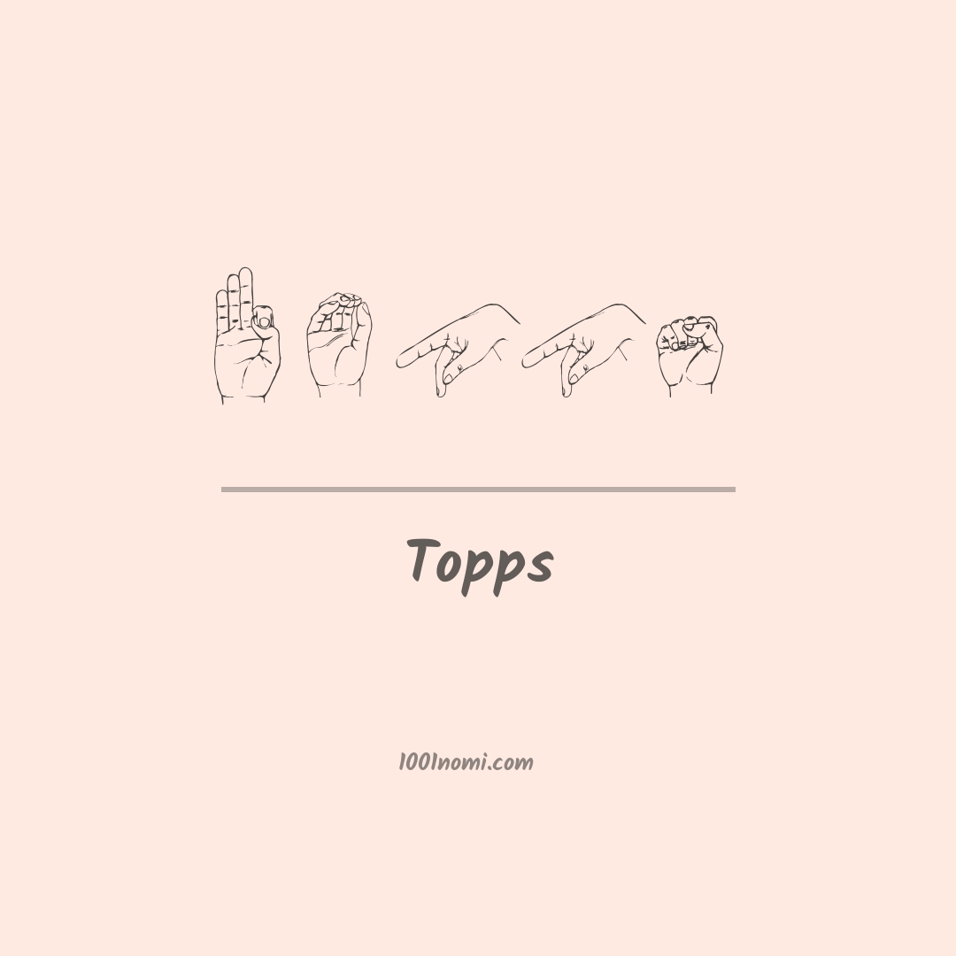 Topps nella lingua dei segni Topps nella lingua dei segni