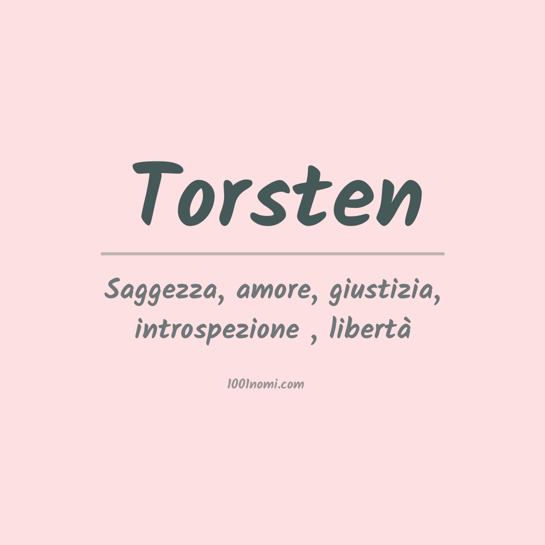 Significato del nome Torsten
