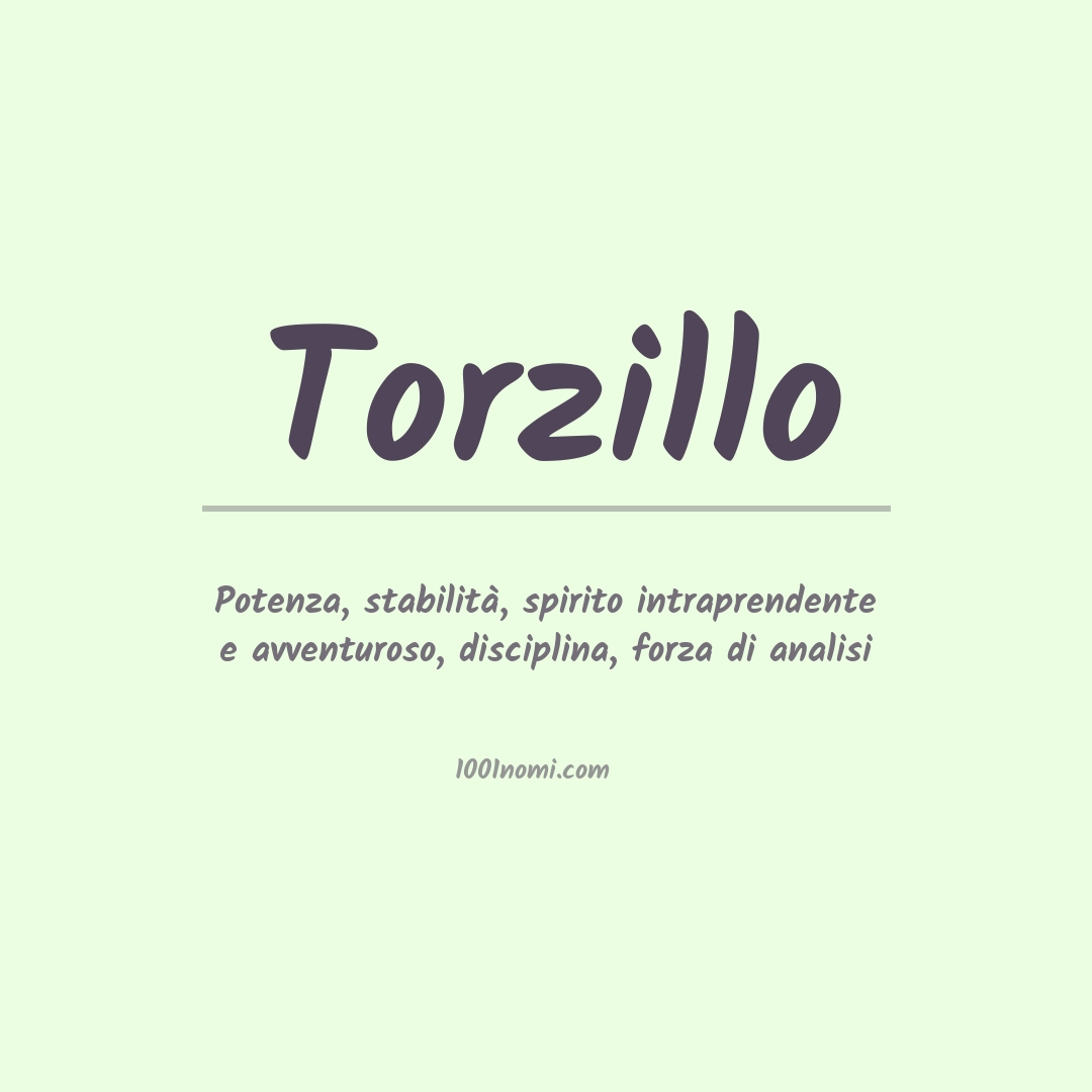 Significato del nome Torzillo
