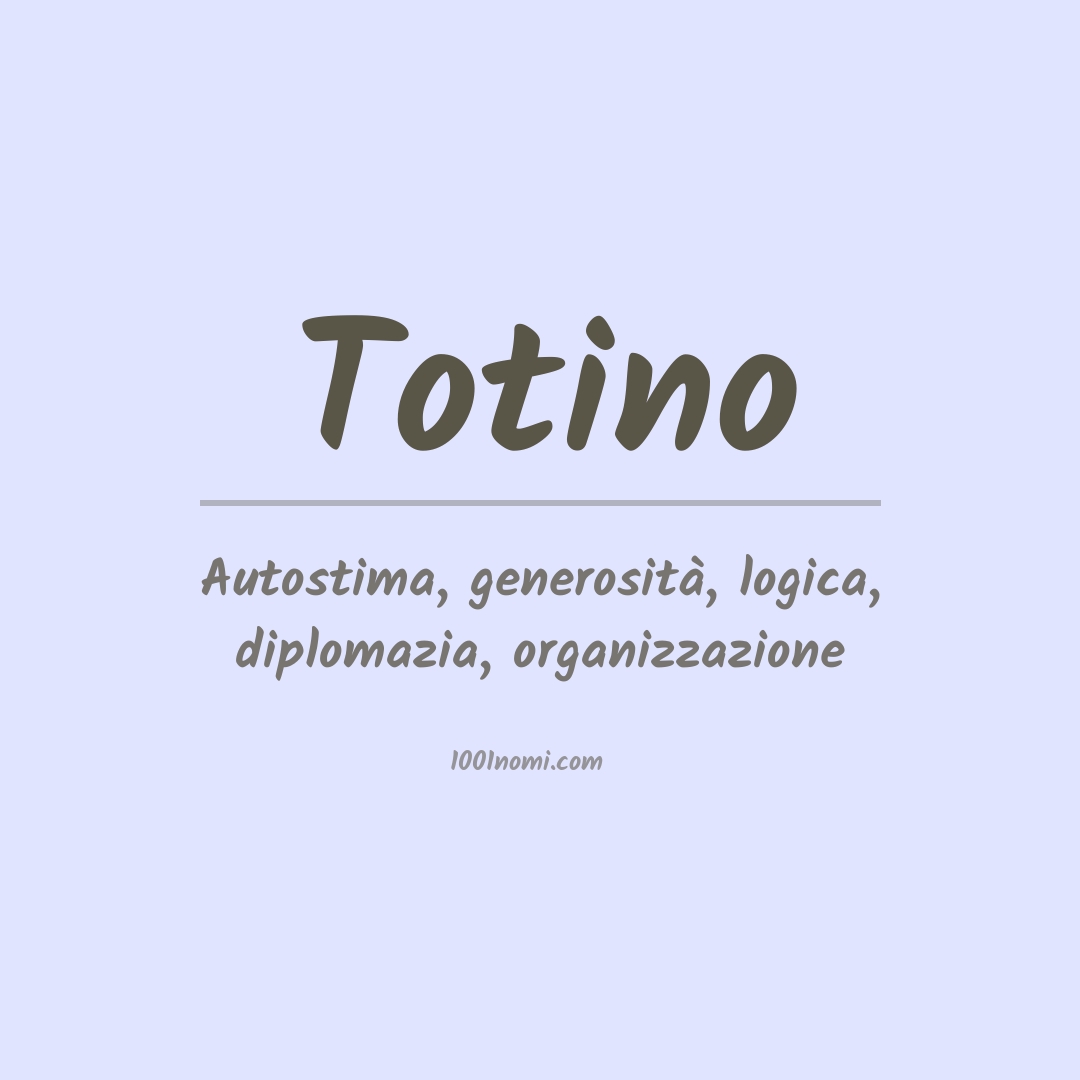 Significato del nome Totino